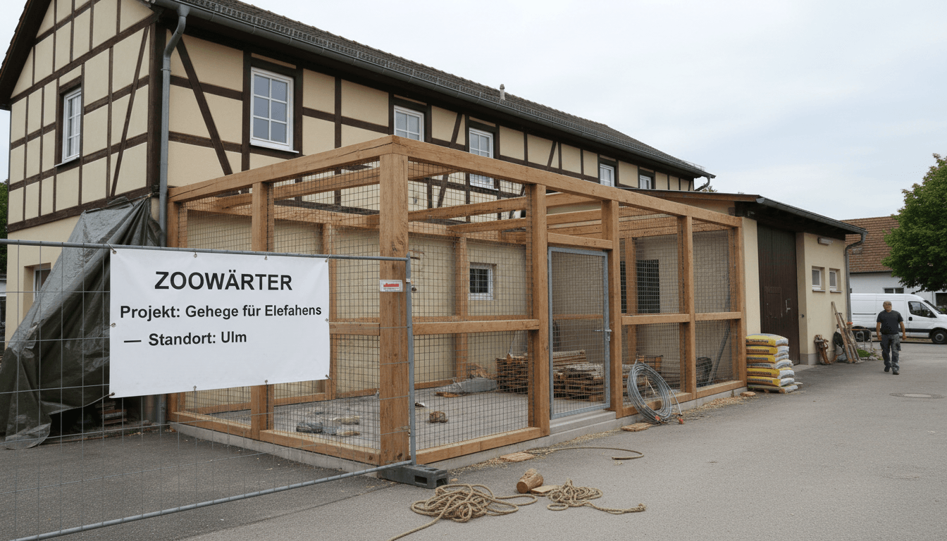 Gehege für Elefanten